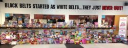 The students at National Karate have donated over 10,000 toys to children battling pediatric cancer.